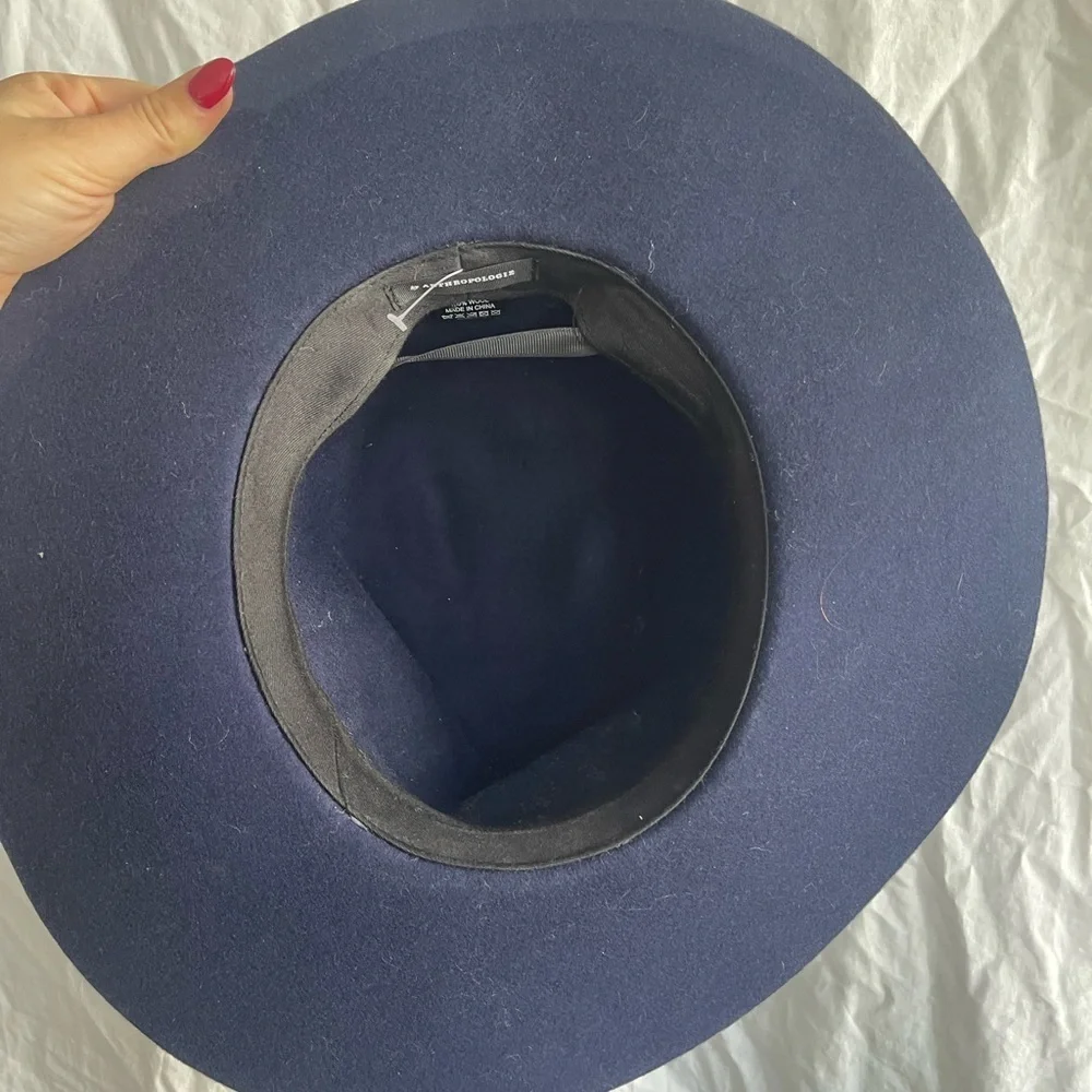 Anthropologie | Accessories | Navy Anthropologie Wool Fedora